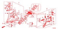 FODERAMENTO LATO POST.(2D)  per Honda JAZZ 1.4 LUXURY 5 Porte 5 velocità manuale 2014