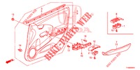 FODERAMENTO PORTIERA ANT. (LH) per Honda JAZZ 1.4 LUXURY 5 Porte 5 velocità manuale 2014