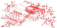 ISOLATORE CARBURATORE/ MOLTEPLICE ASPIRAZIONE  per Honda JAZZ 1.4 LUXURY 5 Porte 5 velocità manuale 2014