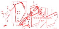 PANNELLO PORTIERA POST.(4D)  per Honda JAZZ 1.4 LUXURY 5 Porte 5 velocità manuale 2014