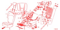 SEDILE POSTERIORE/CINTURA DI SICUREZZA (D.) (1) per Honda JAZZ 1.4 LUXURY 5 Porte 5 velocità manuale 2014