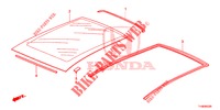 VETRO TETTO  per Honda JAZZ 1.4 LUXURY 5 Porte 5 velocità manuale 2014