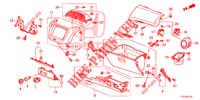 ABBELLIMENTO STRUMENTI (COTE DE PASSAGER) (LH) per Honda JAZZ 1.4 LS 5 Porte 5 velocità manuale 2015
