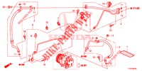 ARIA CONDIZIONATA (FLEXIBLES/TUYAUX) (LH) per Honda JAZZ 1.4 LS 5 Porte 5 velocità manuale 2015