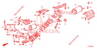 CONDOTTO SCARICO/SILENZIATORE (PGM FI)  per Honda JAZZ 1.4 LS 5 Porte 5 velocità manuale 2015