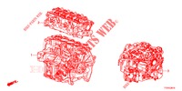 KIT GUARNIZIONE/ARREDO DI MONT. MOTORE/ASS. TRASMISSIONE  per Honda JAZZ 1.4 LS 5 Porte 5 velocità manuale 2015