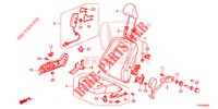 SEDILE ANTERIORE/CINTURE DI SICUREZZA (D.) (1) per Honda JAZZ 1.4 LS 5 Porte 5 velocità manuale 2015