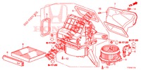 SOFFIATORE RISCALDATORE (LH) per Honda JAZZ 1.4 LS 5 Porte 5 velocità manuale 2015