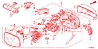 SPECCHIETTO/VISORE DA SOLE (VIRAGE AUTOMATIQUE) per Honda JAZZ 1.4 LS 5 Porte 5 velocità manuale 2015