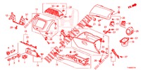 ABBELLIMENTO STRUMENTI (COTE DE PASSAGER) (LH) per Honda JAZZ 1.4 SPH 5 Porte 5 velocità manuale 2014