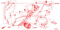 ARIA CONDIZIONATA (FLEXIBLES/TUYAUX) (LH) per Honda JAZZ 1.4 SPH 5 Porte 5 velocità manuale 2014