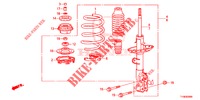 ASSORBITORE SCOSSE ANTERIORE  per Honda JAZZ 1.4 SPH 5 Porte 5 velocità manuale 2014