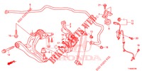 BRACCIO INFERIORE ANT./ MOLLA STABILIZZATORE  per Honda JAZZ 1.4 SPH 5 Porte 5 velocità manuale 2014