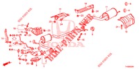 CONDOTTO SCARICO/SILENZIATORE (PGM FI)  per Honda JAZZ 1.4 SPH 5 Porte 5 velocità manuale 2014