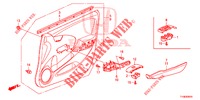 FODERAMENTO PORTIERA ANT. (LH) per Honda JAZZ 1.4 SPH 5 Porte 5 velocità manuale 2014