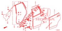 PANNELLO PORTIERA POST.(4D)  per Honda JAZZ 1.4 SPH 5 Porte 5 velocità manuale 2014
