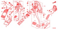 PEDALE (LH) per Honda JAZZ 1.4 SPH 5 Porte 5 velocità manuale 2014