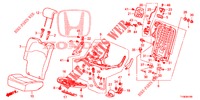SEDILE POSTERIORE/CINTURA DI SICUREZZA (D.) (1) per Honda JAZZ 1.4 SPH 5 Porte 5 velocità manuale 2014