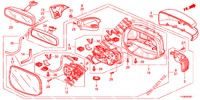 SPECCHIETTO/VISORE DA SOLE (VIRAGE AUTOMATIQUE) per Honda JAZZ 1.4 SPH 5 Porte 5 velocità manuale 2014