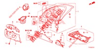 ABBELLIMENTO STRUMENTI (COTE DE CONDUCTEUR) (LH) per Honda JAZZ 1.2 S 5 Porte 5 velocità manuale 2015