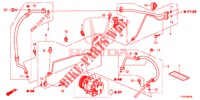 ARIA CONDIZIONATA (FLEXIBLES/TUYAUX) (LH) per Honda JAZZ 1.2 S 5 Porte 5 velocità manuale 2015