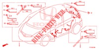 BARDATURA FILO (LH) (5) per Honda JAZZ 1.2 S 5 Porte 5 velocità manuale 2015