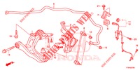 BRACCIO INFERIORE ANT./ MOLLA STABILIZZATORE  per Honda JAZZ 1.2 S 5 Porte 5 velocità manuale 2015