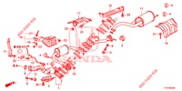 CONDOTTO SCARICO/SILENZIATORE (PGM FI)  per Honda JAZZ 1.2 S 5 Porte 5 velocità manuale 2015