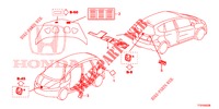 EMBLEMA/ETICHETTA CAUZIONE  per Honda JAZZ 1.2 S 5 Porte 5 velocità manuale 2015