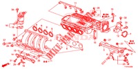 ISOLATORE CARBURATORE/ MOLTEPLICE ASPIRAZIONE  per Honda JAZZ 1.2 S 5 Porte 5 velocità manuale 2015