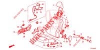 SEDILE ANTERIORE/CINTURE DI SICUREZZA (D.) (1) per Honda JAZZ 1.2 S 5 Porte 5 velocità manuale 2015