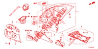 ABBELLIMENTO STRUMENTI (COTE DE CONDUCTEUR) (LH) per Honda JAZZ 1.4 LSPH 5 Porte 5 velocità manuale 2015