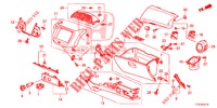 ABBELLIMENTO STRUMENTI (COTE DE PASSAGER) (LH) per Honda JAZZ 1.4 LSPH 5 Porte 5 velocità manuale 2015