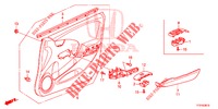 FODERAMENTO PORTIERA ANT. (LH) per Honda JAZZ 1.4 LSPH 5 Porte 5 velocità manuale 2015