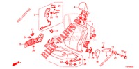 SEDILE ANTERIORE/CINTURE DI SICUREZZA (D.) (1) per Honda JAZZ 1.4 LSPH 5 Porte 5 velocità manuale 2015