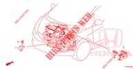 TIRANTE CABLAGGIO FILO MOTORE(1.7L)(RH)  per Honda JAZZ 1.4 LSPH 5 Porte 5 velocità manuale 2015