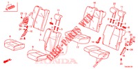 SEDILE POSTERIORE/CINTURA DI SICUREZZA(2D)  per Honda JAZZ 1.3 ELEGANCE 5 Porte 6 velocità manuale 2016
