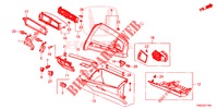 ABBELLIMENTO STRUMENTI (COTE DE PASSAGER) (LH) per Honda JAZZ 1.3 ELEGANCE 5 Porte 6 velocità manuale 2019