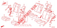 SEDILE POSTERIORE/CINTURA DI SICUREZZA(2D)  per Honda JAZZ 1.3 ELEGANCE 5 Porte 6 velocità manuale 2019