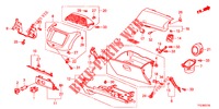 ABBELLIMENTO STRUMENTI (COTE DE PASSAGER) (LH) per Honda JAZZ HYBRID LUXURY HSH 5 Porte pieno automatica 2012