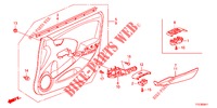 FODERAMENTO PORTIERA ANT. (LH) per Honda JAZZ HYBRID LUXURY HSH 5 Porte pieno automatica 2012
