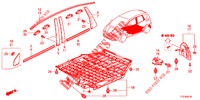GRIGLIA ANTERIORE/MODANATURA  per Honda JAZZ HYBRID LUXURY HSH 5 Porte pieno automatica 2012