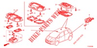 LUCE INTERIORE  per Honda JAZZ HYBRID LUXURY HSH 5 Porte pieno automatica 2012