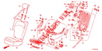 SEDILE POSTERIORE/CINTURA DI SICUREZZA (D.) per Honda JAZZ HYBRID LUXURY HSH 5 Porte pieno automatica 2012