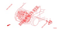 TIRANTE CABLAGGIO FILO MOTORE(1.7L)(RH)  per Honda JAZZ HYBRID LUXURY HSH 5 Porte pieno automatica 2012