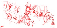 FRENO ANTERIORE  per Honda CIVIC 1.4 ELEGANCE 5 Porte 6 velocità manuale 2014