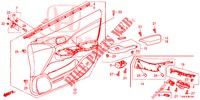 FODERAMENTO PORTIERA ANT. (LH) per Honda CIVIC DIESEL 1.6 EXECUTIVE 5 Porte 6 velocità manuale 2014