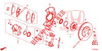 FRENO ANTERIORE  per Honda CIVIC DIESEL 1.6 EXECUTIVE 5 Porte 6 velocità manuale 2014