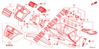 ABBELLIMENTO STRUMENTI (COTE DE PASSAGER) (LH) per Honda CIVIC DIESEL 1.6 LIFSTYLE 5 Porte 6 velocità manuale 2014