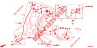 ARIA CONDIZIONATA (FLEXIBLES/TUYAUX) (DIESEL) (LH) per Honda CIVIC DIESEL 1.6 LIFSTYLE 5 Porte 6 velocità manuale 2014